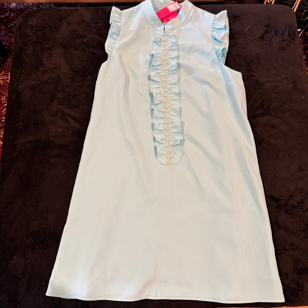 Lilly Pulitzer Adalee Shift Dress Size 14 NWT Blue Ibiza - Picture 1 of 6